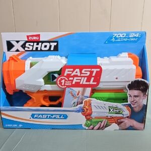 Zuru X-Shot Fast-Fill Water Blaster - Orange and White 700ml/24oz Toy